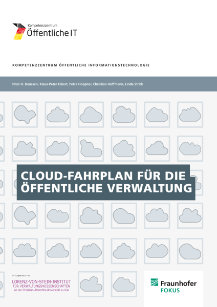 Titelbild der Publikation Cloud-Fahrplan öffentliche Verwaltung