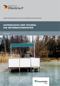 Titelbild der Publikation Datenschutz und Technik - Ein Informationspapier
