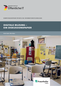 Titelbild der Publikation Digitale Bildung - Ein Diskussionspapier