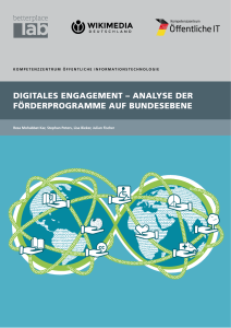 Titelbild der Publikation Digitales Engagement - Analyse der Förderprogramme auf Bundesebene