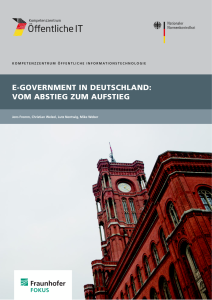 Titelbild der Publikation E-Government in Deutschland