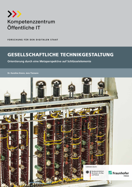 Titelbild der Publikation Gesellschaftliche Technikgestaltung - Orientierung durch eine Metaperspektive auf Schlüsselelemente