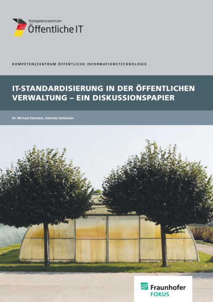Titelbild der Publikation IT-Standardisierung in der öffentlichen Verwaltung - Ein Diskussionspapier