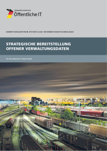 Titelbild der Publikation Strategische Bereitstellung offener Verwaltungsdaten