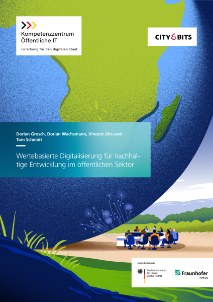 Titelbild der Publikation Wertebasierte Digitalisierung für nachhaltige Entwicklung im öffentlichen Sektor