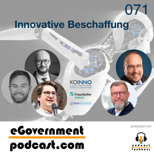 Titelbild eGovernment Podcast, Folge 71: Innovative Beschaffung