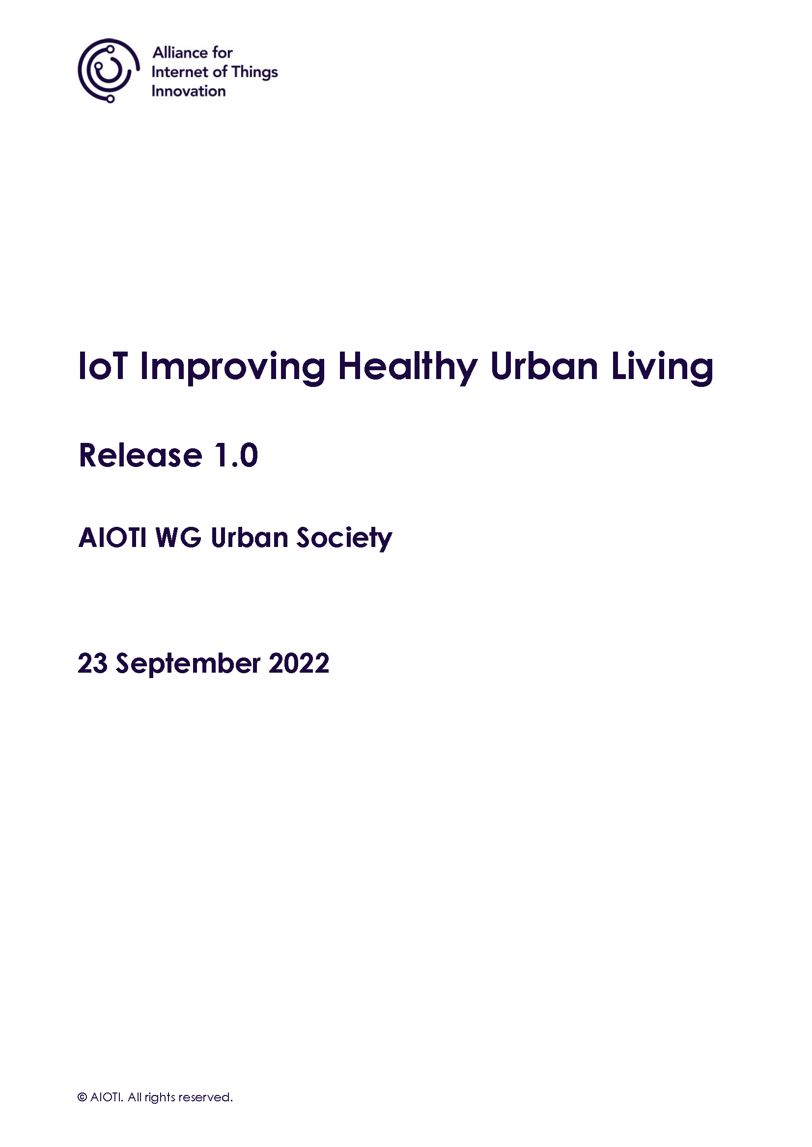IoT Improving Healthy Urban Living