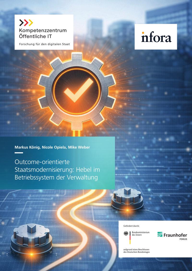 Titelseite der Publikation Outcomeorientierte Staatsmodernisierung: Hebel im Betriebssystem der Verwaltung