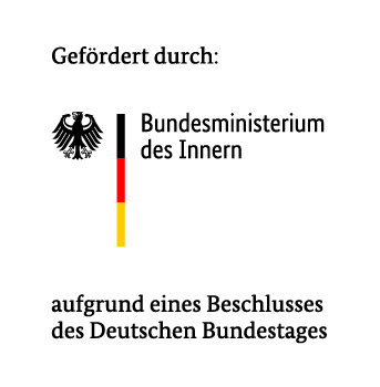 Logo Gefördert durch: Bundesministerium des Innern und für Heimat - BMI
